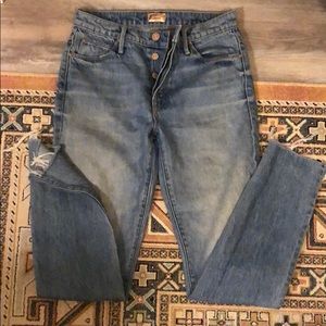 Hi-rise Mother jeans